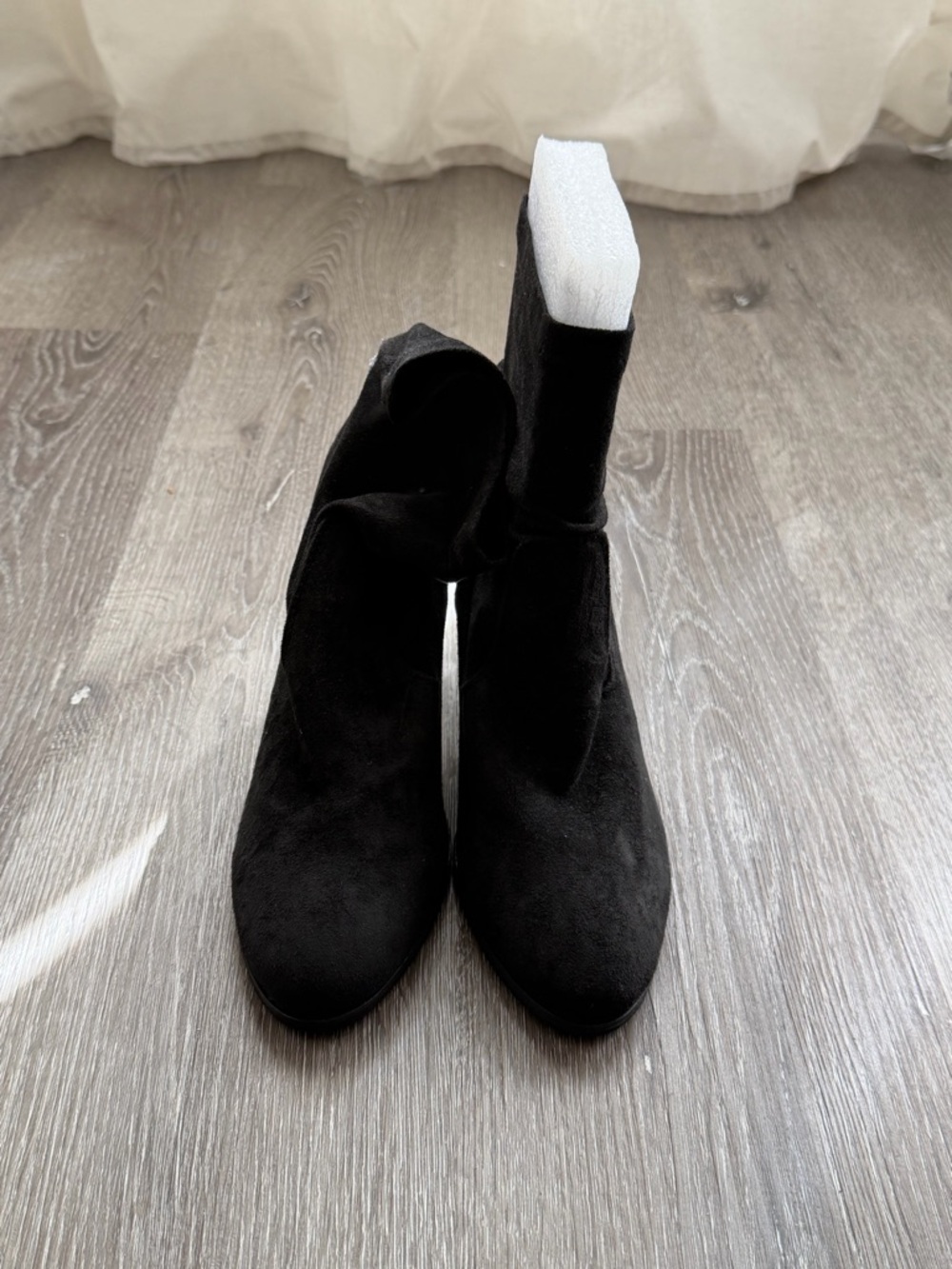 Dolce Vita Black Suede Stretch Ankle Boots